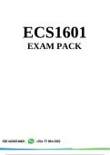 ECS1601 EXAM PACK 2024