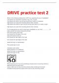 LATEST DRIVE practice test 2