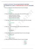 LATEST ATI TEAS 7 EXAM QUESTIONS 2023/2024 (SUMMER-FALL QTR (COMPLIED REAL EXAM) GRADED A+