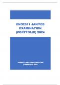 ENG2611 JAN/FEB EXAMINATION (PORTFOLIO) 2024