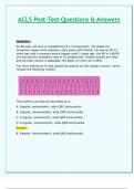 ACLS Post-Test Questions & Answers; Latest Update 2024/25