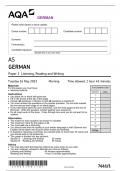 AQA 2023 AS GERMAN Paper 1 QP (7661/1)