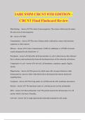 IAHCSMM CRCST 8TH EDITION - CRCST Final Flashcard Review