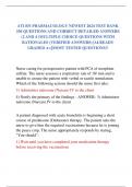 ATI RN PHARMACOLOGY NEWEST 2024 TEST BANK 330 QUESTIONS AND CORRECT DETAILED ANSWERS (2 AND 4 )MULTIPLE CHOICE QUESTIONS WITH RATIONALES (VERIFIED ANSWERS) |ALREADY GRADED A+||MOST TESTED QUESTIONS!! 
