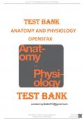 ANATOMY AND PHYSIOLOGY OPENSTAX TEST BANK