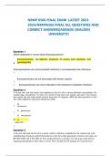 NRNP 6566 FINAL EXAM  LATEST 2023-2024/NRNP6566 FINAL ALL QUESTIONS AND  CORRECT ANSWERS|AGRADE (WALDEN UNIVERSITY)     Which statement is correct about fluoroquinolones? 