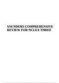 SAUNDERS COMPREHENSIVE REVIEW FOR NCLEX THREE (2024) GRADED