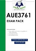 AUE3761 EXAM PACK 2024