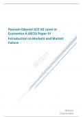 Pearson Edexcel AS Level Economics A paper 1 QUESTION PAPER June 2023