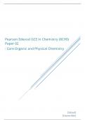 Pearson Edexcel AS Chemistry paper 2 June 2023 final mark scheme