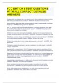 FCC EMT CH 8 TEST QUESTIONS  WITH ALL CORRECT DETAILED  ANSWERS