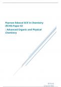 Pearson Edexcel A Level Chemistry Paper 2 June 2023 QUESTION PAPER