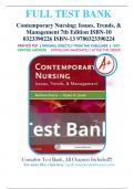 Test Bank - Contemporary Nursing: Issues, Trends, & Management 7th Edition by Barbara Cherry