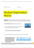 Student Exploration: Waves