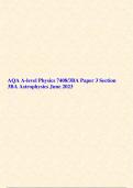 AQA A-level Physics 7408/3BA Paper 3BA June 2023