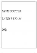 NFHS SOCCER(TACTICAL) LATEST EXAM WITH EXPLANATIONS 2024
