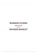 Business Studies: Unit 2 Revision Booklet