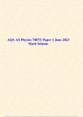 AQA AS Physics 7407/1 Paper 1 June 2023  Mark Scheme