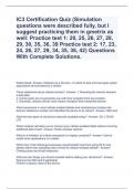 IC3 Certification Quiz (Simulation questions were described fully, but I suggest practicing them in gmetrix as well: Practice test 1: 20, 25, 26, 27, 28, 29, 30, 35, 36, 39 Practice test 2: 17, 23, 24, 26, 27, 29, 34, 35, 36, 42) Questions With Complete S