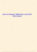  AQA AS Chemistry 7404/1/2 Paper 1 & 2 June 2023 with Mark Schemes