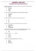 General Biology I (Bio 111)Exam 1 Questions and Answers