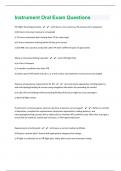 Instrument Oral |282 Exam Questions And Answers|48 Pages