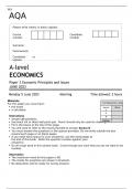 AQA A-level ECONOMICS Paper 3 JUNE 2023FINAL QUESTION PAPER  Economic Principles and Issues 