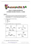 Graad 12 Fisiese Wetenskappe (FW) (Chemie) November Vraestel 2 en Memo - 2023