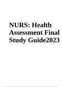 Health Assessment Exam Questions With Answers Latest Updated 2024 (VERIFIED)