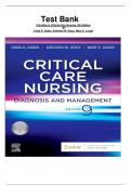 Test Bank - Critical Care Nursing-Diagnosis and Management, 9th Edition (Urden, 2022), Chapter 1-41 | All Chapters