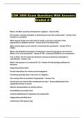 CON 3990 Exam Questions With Answers Graded A+