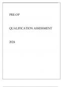 PRE - OP QUALIFICATION ASSESSMENT 2024