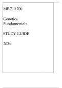 ME.710.700 GENETICS FUNDAMENTALS STUDY GUIDE 2024