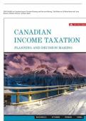 TEST BANK for Canadian Income Taxation Planning and Decision Making, 25th Edition by William Buckwold, Joan  Kitunen, Matthew Roman, Abraham Iqba