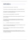 ROPD MOD 4 Question and answers rated A+ 2023/2024