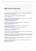 MIST Part A Final Exam Questions with correct Answers