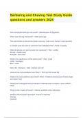Barbering and Shaving Test Study Guide questions and answers 2024