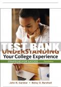 Test Bank For Understanding Your College Experience 3rd Edition All Chapters - 9781319107437