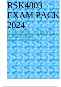 RSK4803 EXAM PACK 2024 