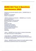 NURS 663 Test 4 Questions and Answers 2023