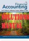 SOLUTIONS MANUAL for Financial Accounting 17th Edition by Carl S. Warren, Jefferson P. Jones & William Tayler 