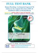 Test Bank for Human Physiology: An Integrated Approach 7th Edition by Dee Unglaub Silverthorn | Complete Guide A+