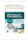 MICROBIOLOGY FUNDAMENTALS: A CLINICAL APPROACH 4TH EDITION MARJORIE KELLY Test Bank - Questions & Answers (Scored A+) Best 2024