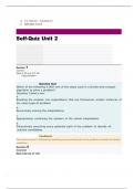 CS 3304 self quiz unit 2 (University of the people)