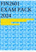 FIN2601 EXAM PACK 2024 