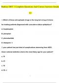 Barkley DRT 1 Complete Questions And Answers Graded A+