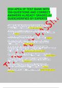 2024 APEA 3P TEST BANK WITH 150+QUESTIONS AND CORRECT ANSWERS ALREADY GRADED A+ GUIDE|VERIFIED BY EXPERTS