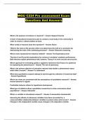WGU C224 Pre assessment Exam Questions And Answers