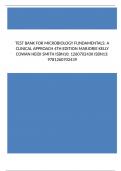 TEST BANK FOR MICROBIOLOGY FUNDAMENTALS: A CLINICAL APPROACH 4TH EDITION MARJORIE KELLY COWAN HEIDI SMITH ISBN10: 126070243X ISBN13: 9781260702439