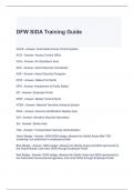 DFW SIDA Training Guide with complete solutions